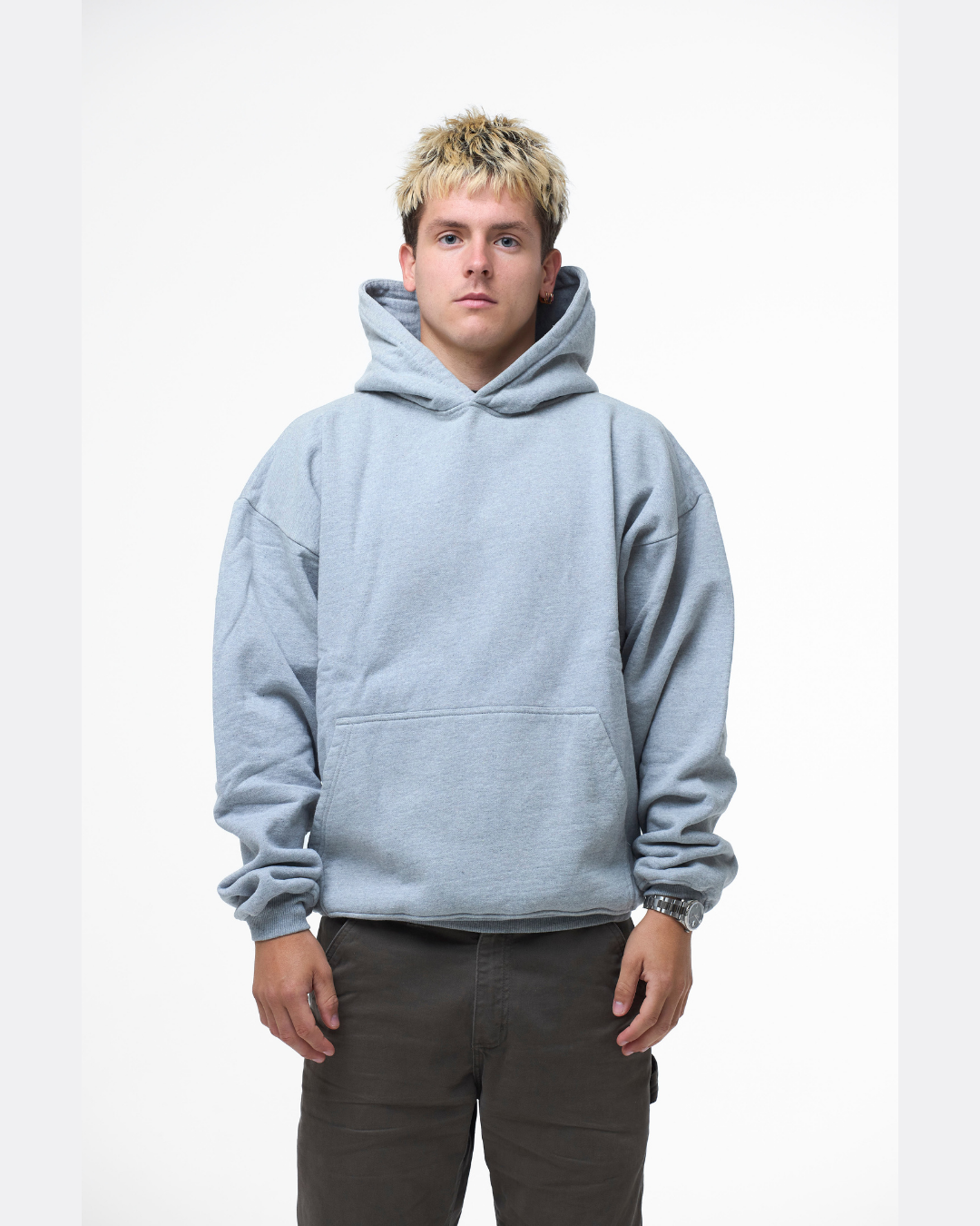 LUXURY HOODIE - HEATHER GREY