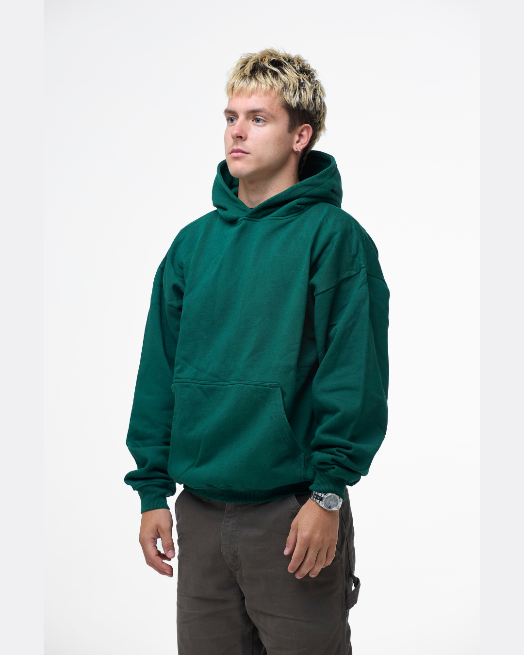 LUXURY HOODIE - RACING GREEN