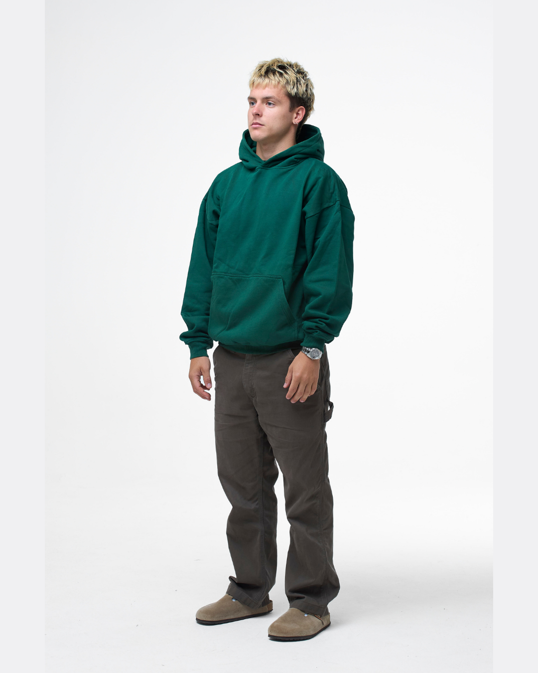 LUXURY HOODIE - RACING GREEN