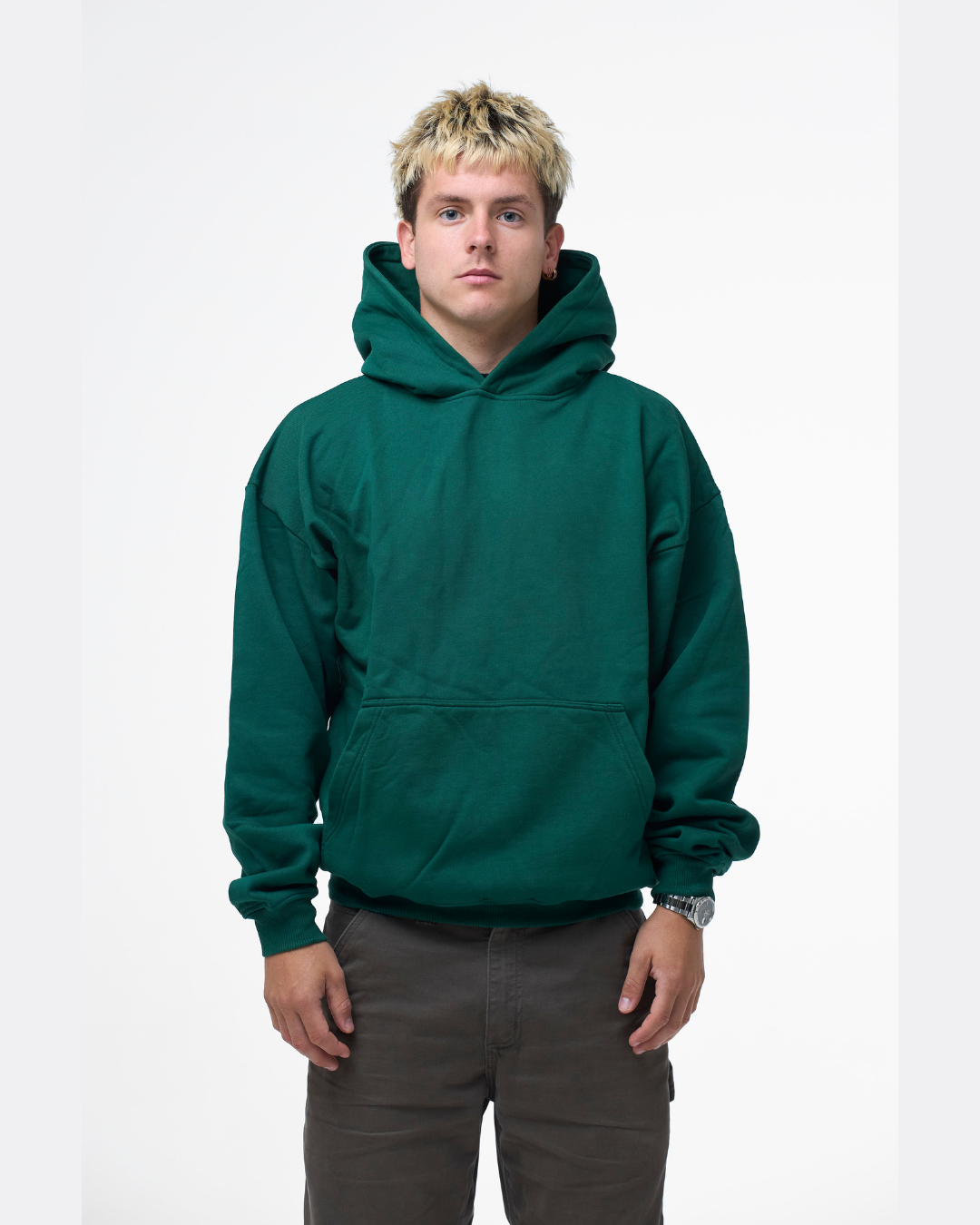 LUXURY HOODIE - RACING GREEN