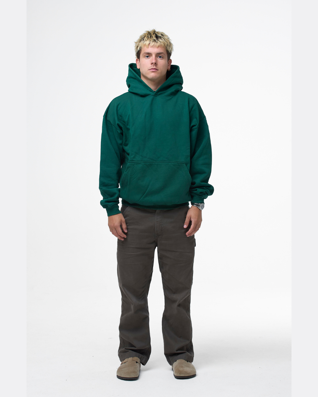 LUXURY HOODIE - RACING GREEN