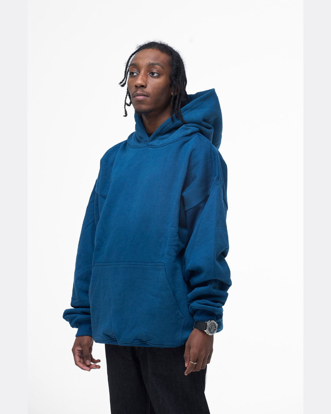 LUXURY HOODIE CLASSIC NAVY STEEL BLANKS